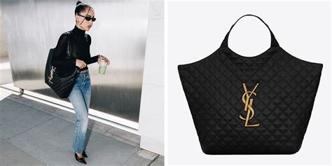 ysl tote celeb|ysl denim tote.